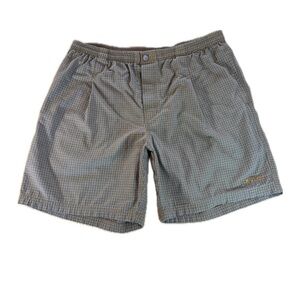 Hawaiian Island Creations HIC Casual Mens Walking Shorts Striped Brown Large